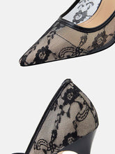 Pointed Toe Lace Heels